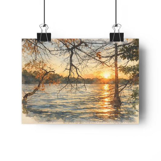 Last Light, Watercolor Art Print