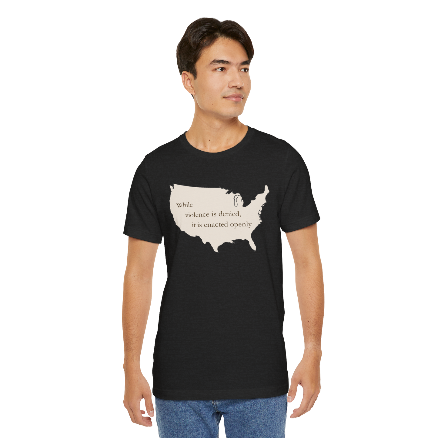 Witness Tee, While Violence Is Denied