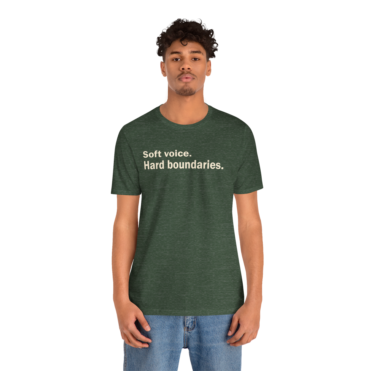 Soft Voice. Hard Boundaries., Tee
