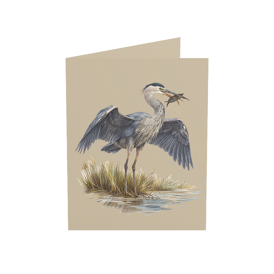 Coastal Heron Greeting Cards, 10ct