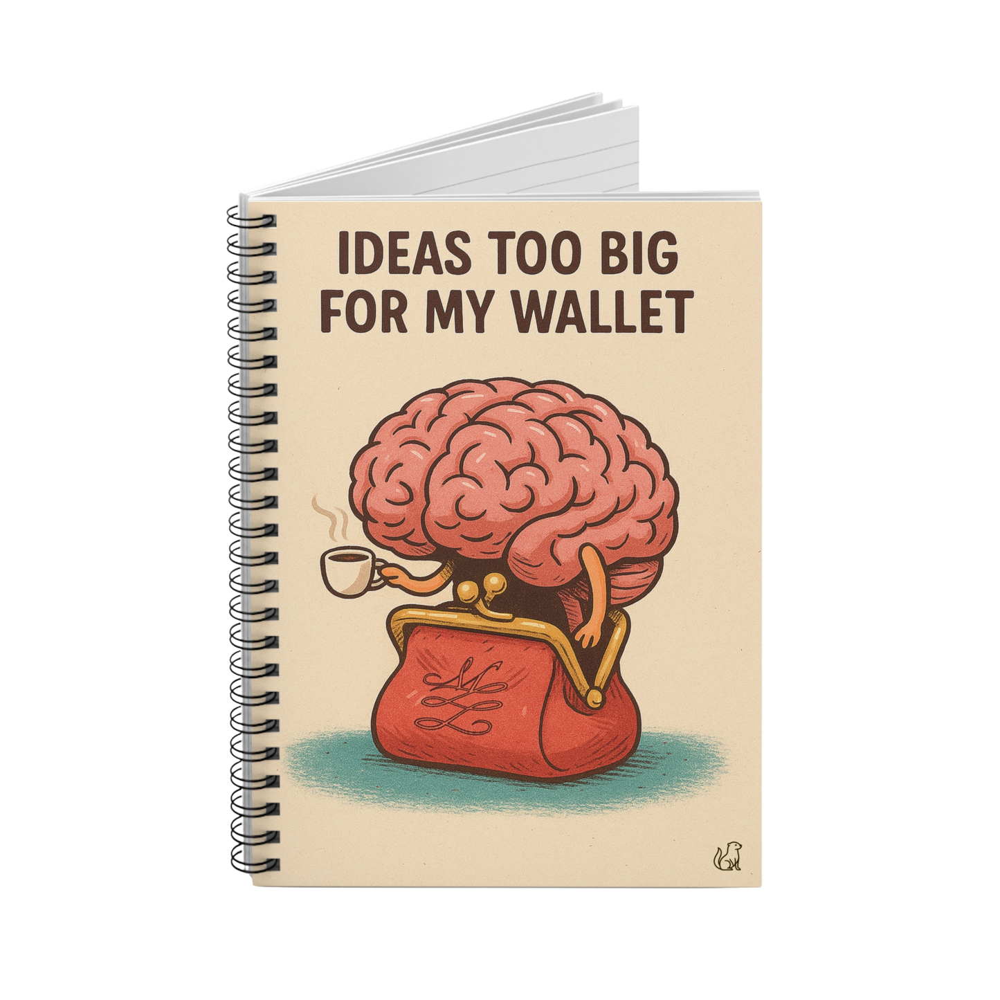 Ideas Too Big for My Wallet Spiral Notebook, Ruled Line