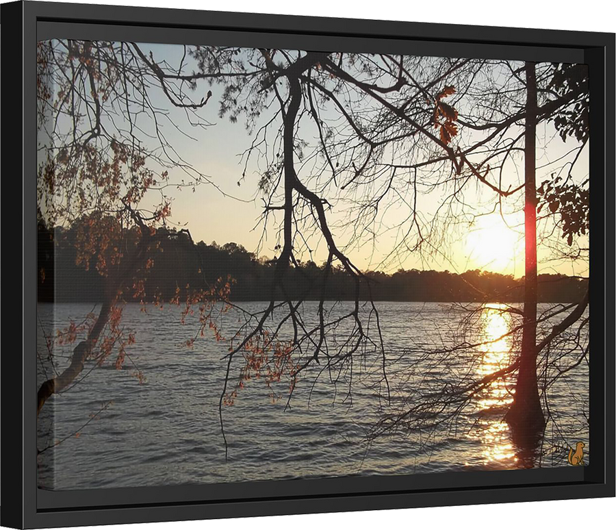 Evening Stillness, Framed Matte Canvas Print