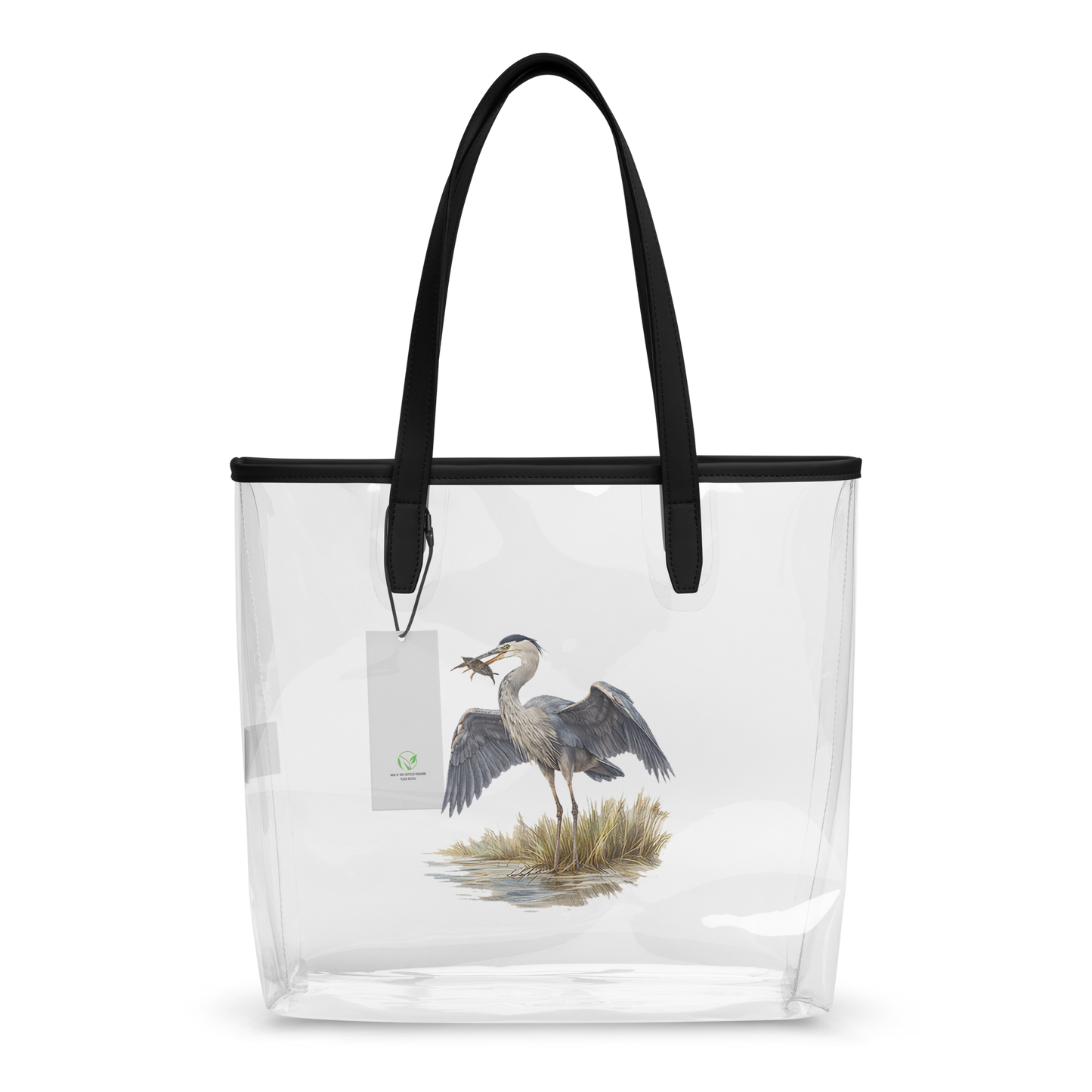 Heron, Coastal Comforts - Clear Tote